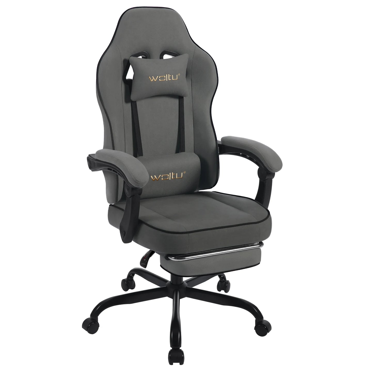 Swivel Gamer Chair Gaming Chair Ergonomic Office Computer Chair with Lumbar Cushion Pillow Footrest