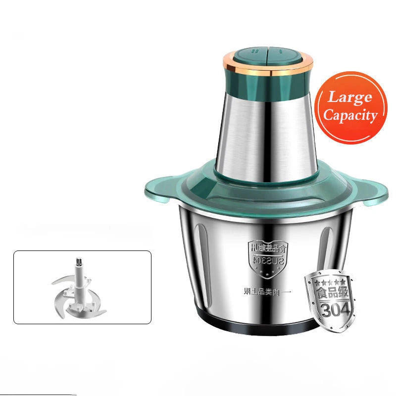 Electric Meat Grinders 3L Food Crusher 6S Stainless Steel Multifunctional Vegetable Slicer Processor Chopper Kitchen Appliances