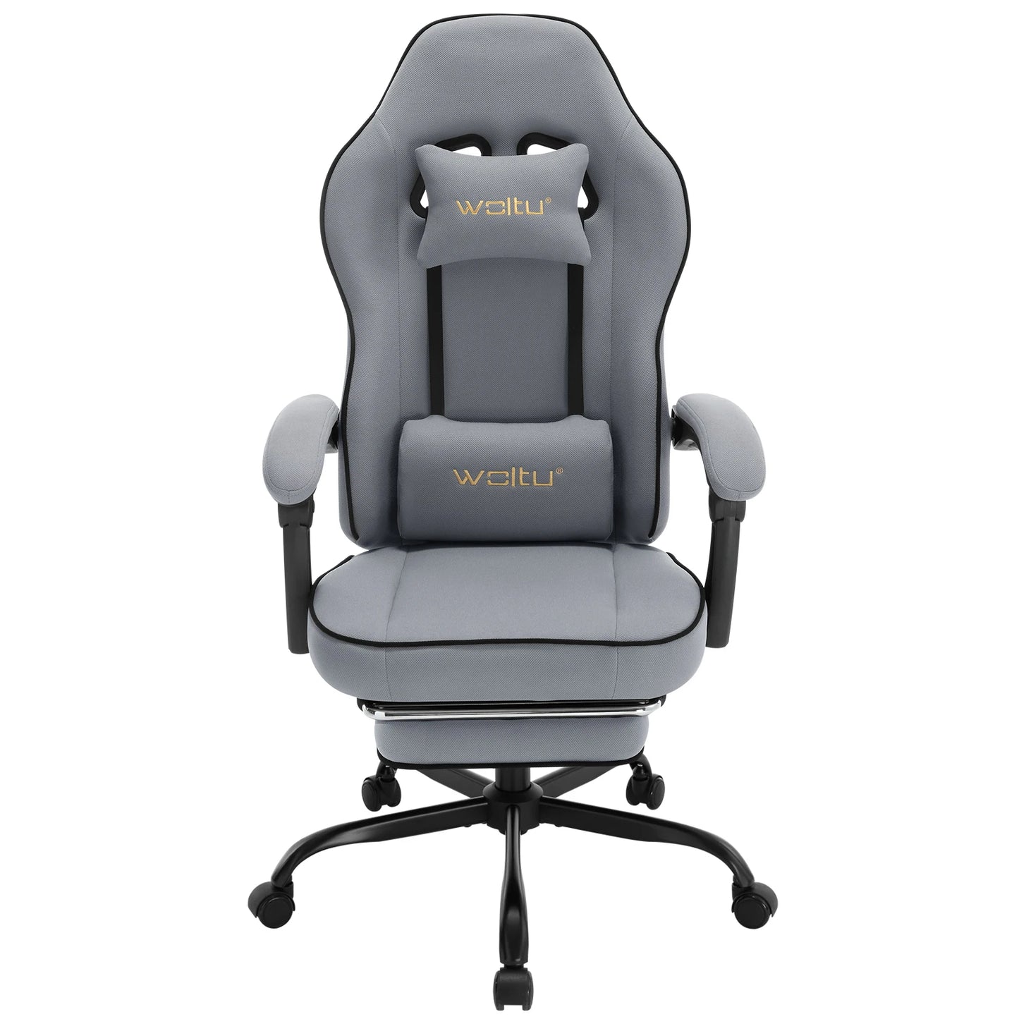 Swivel Gamer Chair Gaming Chair Ergonomic Office Computer Chair with Lumbar Cushion Pillow Footrest