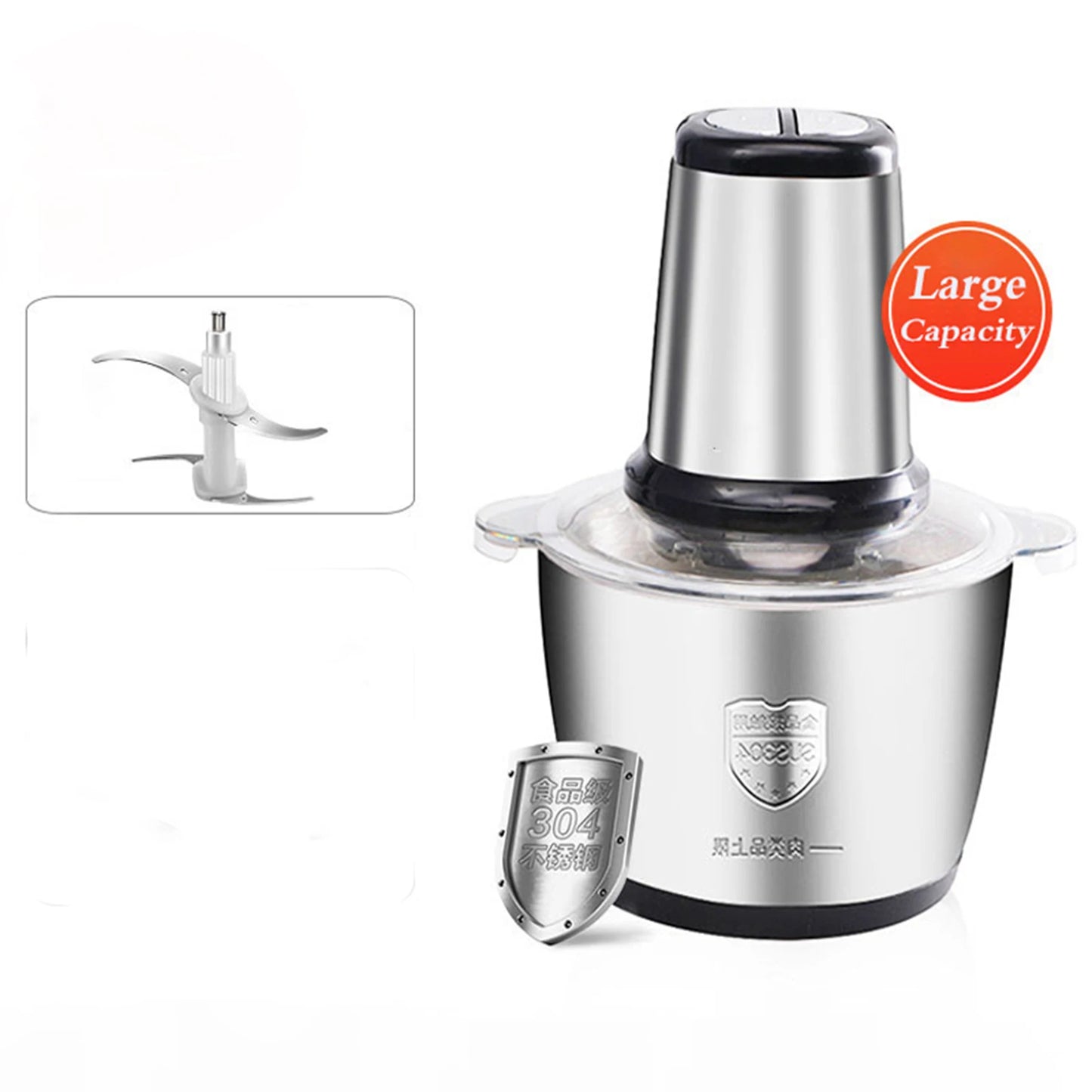 Electric Meat Grinders 3L Food Crusher 6S Stainless Steel Multifunctional Vegetable Slicer Processor Chopper Kitchen Appliances