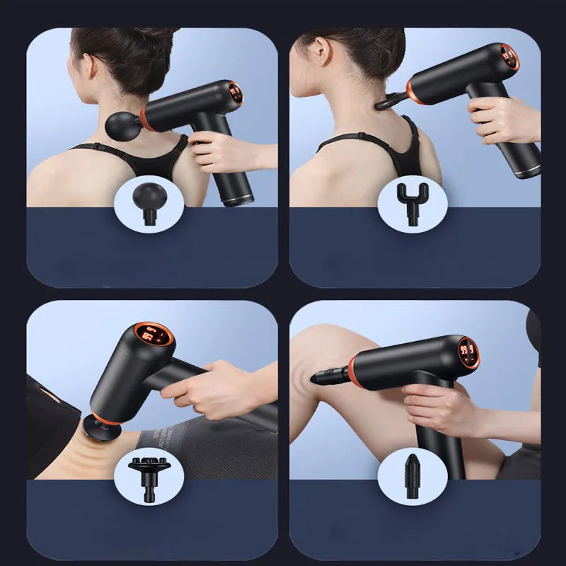 99 Gears Massage Gun Smart fascian Gun Electric Neck massaging Tool for Body Massage Relaxation Fitness Muscle bread Relief