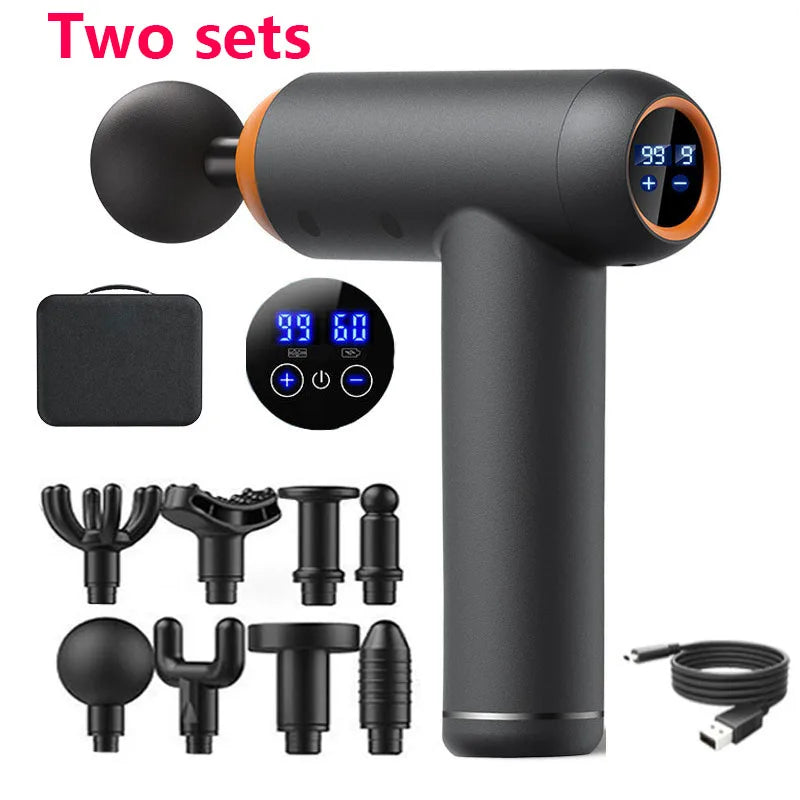 99 Gears Massage Gun Smart fascian Gun Electric Neck massaging Tool for Body Massage Relaxation Fitness Muscle bread Relief