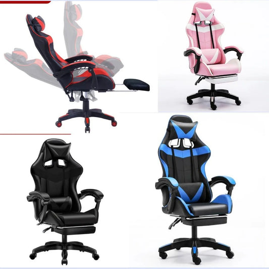 Gaming Chair Office Lumbar Support Swivel Desk Armchair Wheels Office Home Chairs Professional Lol Computer Wcg Choose Color Black Blue Pink White