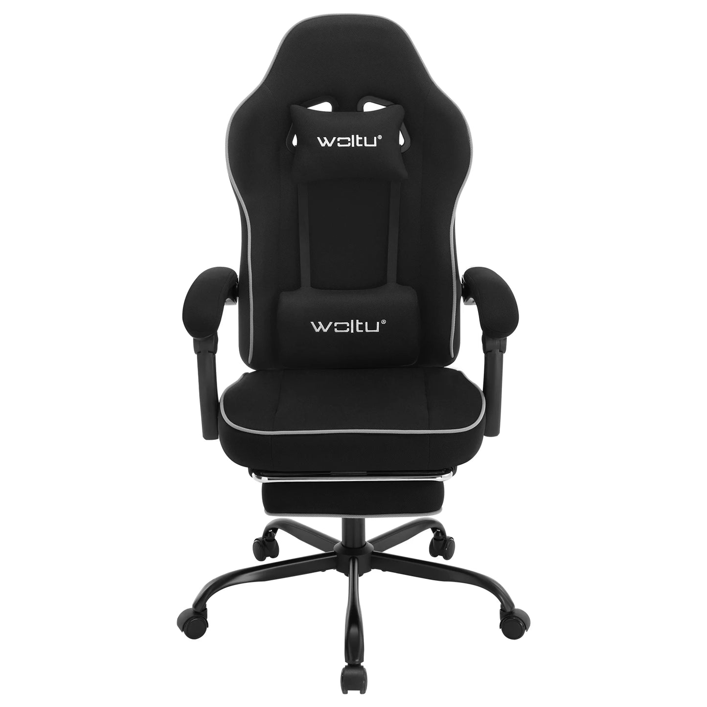 Swivel Gamer Chair Gaming Chair Ergonomic Office Computer Chair with Lumbar Cushion Pillow Footrest