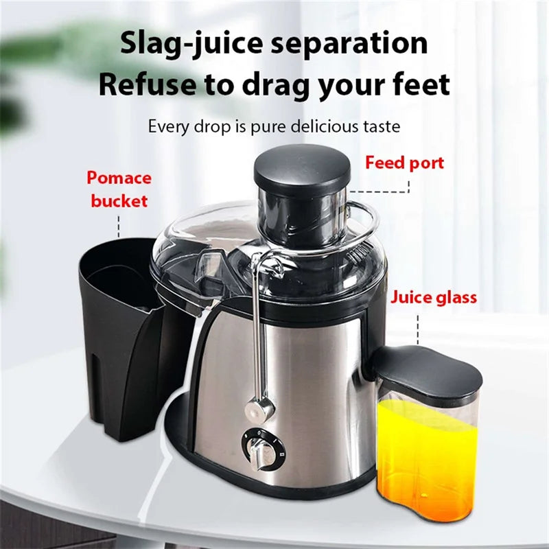 Juicer Machines Electric Juice Extractor Juicers Whole Fruit Vegetable High Juice Yield Stainless Steel BPA-Free DIY Healthy