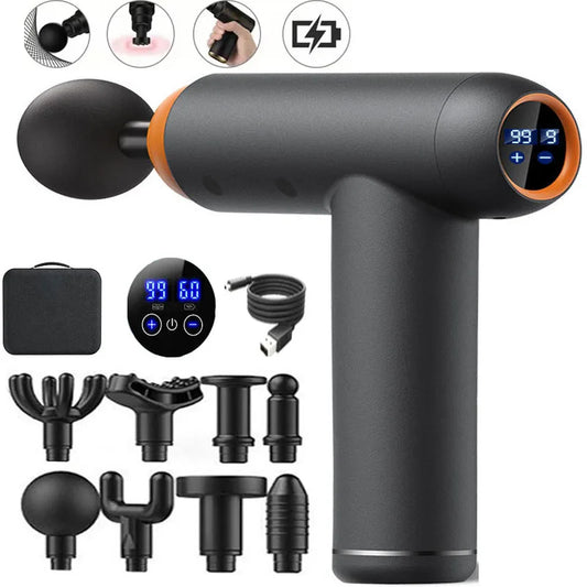 99 Gears Massage Gun Smart fascian Gun Electric Neck massaging Tool for Body Massage Relaxation Fitness Muscle bread Relief