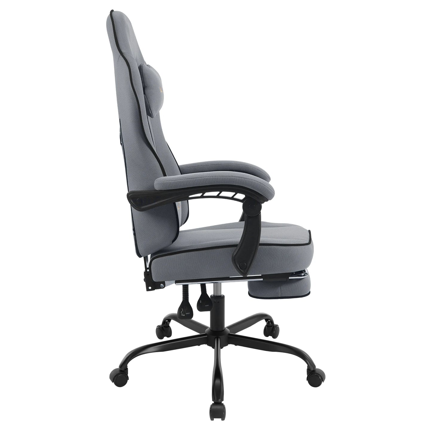 Swivel Gamer Chair Gaming Chair Ergonomic Office Computer Chair with Lumbar Cushion Pillow Footrest