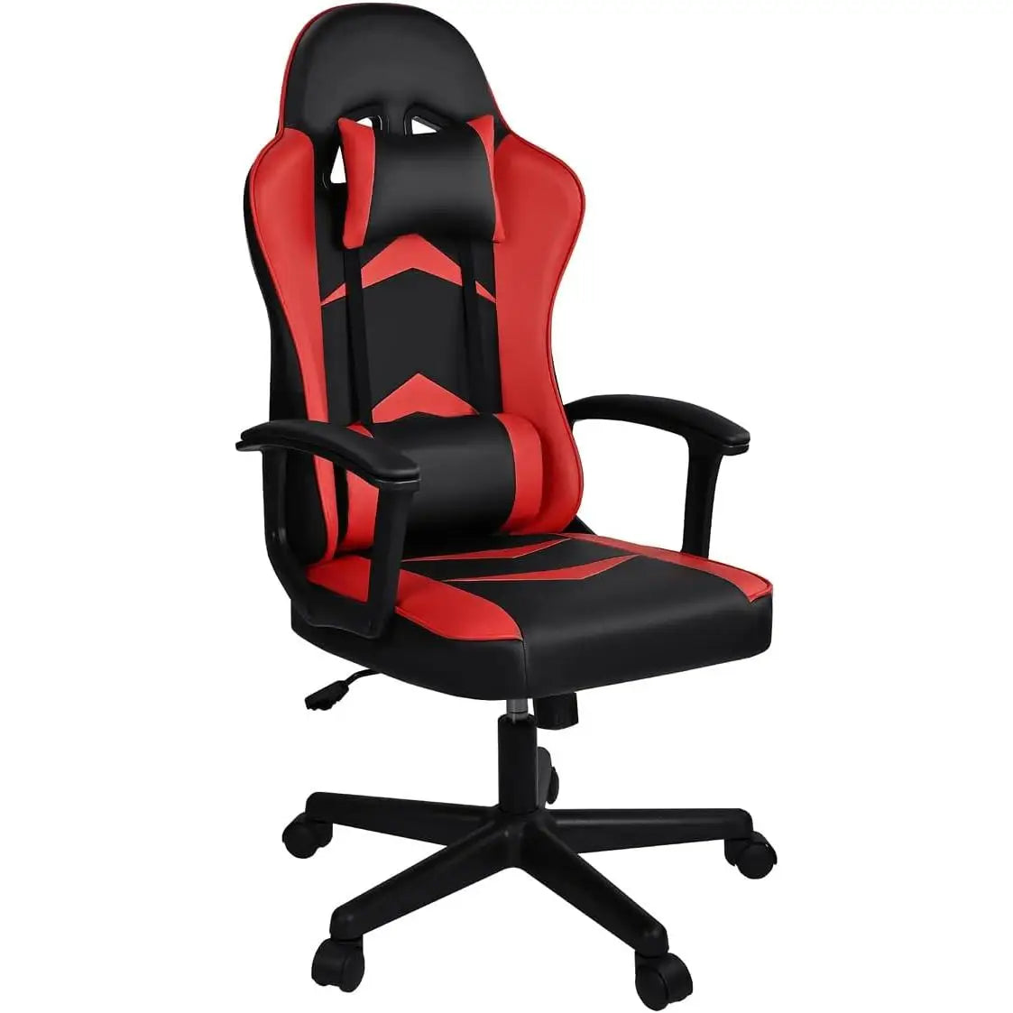 T-Lovendo - Gaming Chair with Lumbar and Cervical Cushion, Ergonomic, Height Adjustable and Reclining