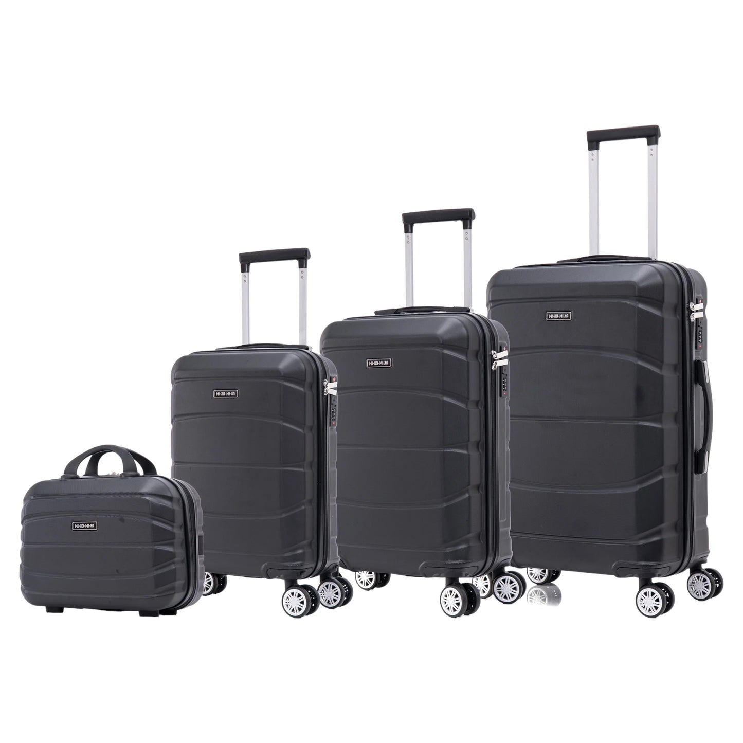 Set of Elegant Travel Suitcases: Lightweight Abs Shell, Numeric Lock, 4 360 Rotating Wheels ° ,Aluminum Telescopic Handle Suitcase Set Trolley Cabin Suitcase (6990 M008 8001 8002 8008 6020 D7)