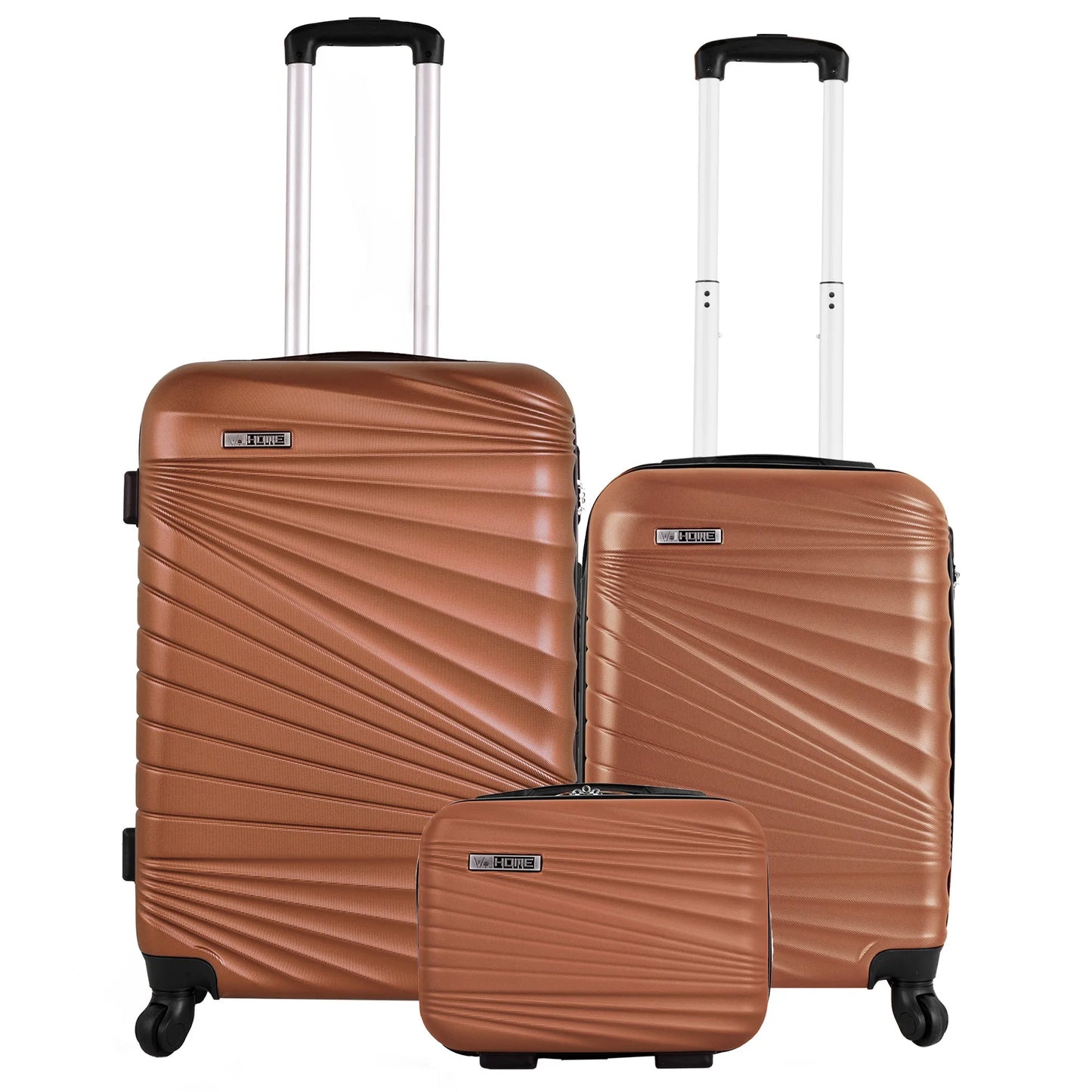 Travel Suitcases Well Home Furniture & Decoration Set of 3/4 Cabin Suitcases 56Cm/Medium 66Cm/Large 76cm and Toiletry Bag 23cm