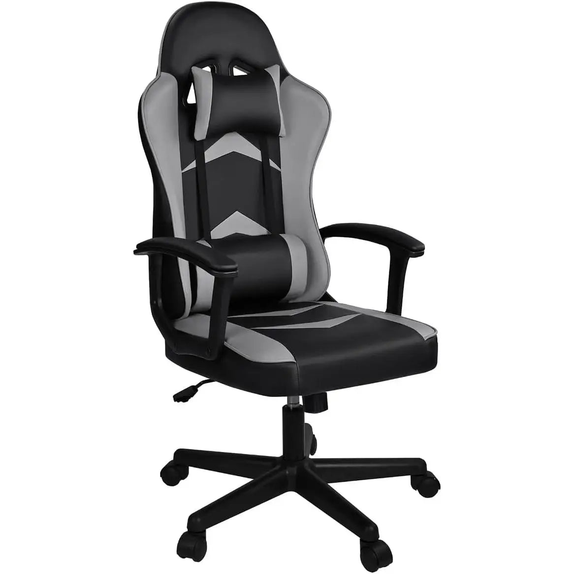 T-Lovendo - Gaming Chair with Lumbar and Cervical Cushion, Ergonomic, Height Adjustable and Reclining