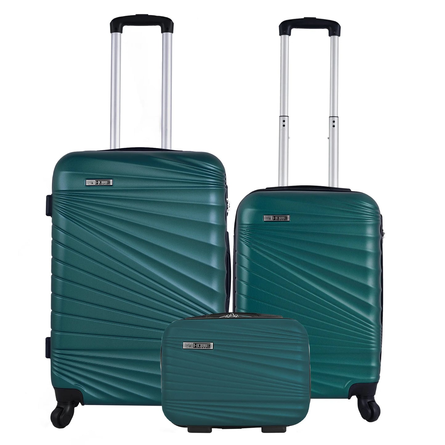 Travel Suitcases Well Home Furniture & Decoration Set of 3/4 Cabin Suitcases 56Cm/Medium 66Cm/Large 76cm and Toiletry Bag 23cm