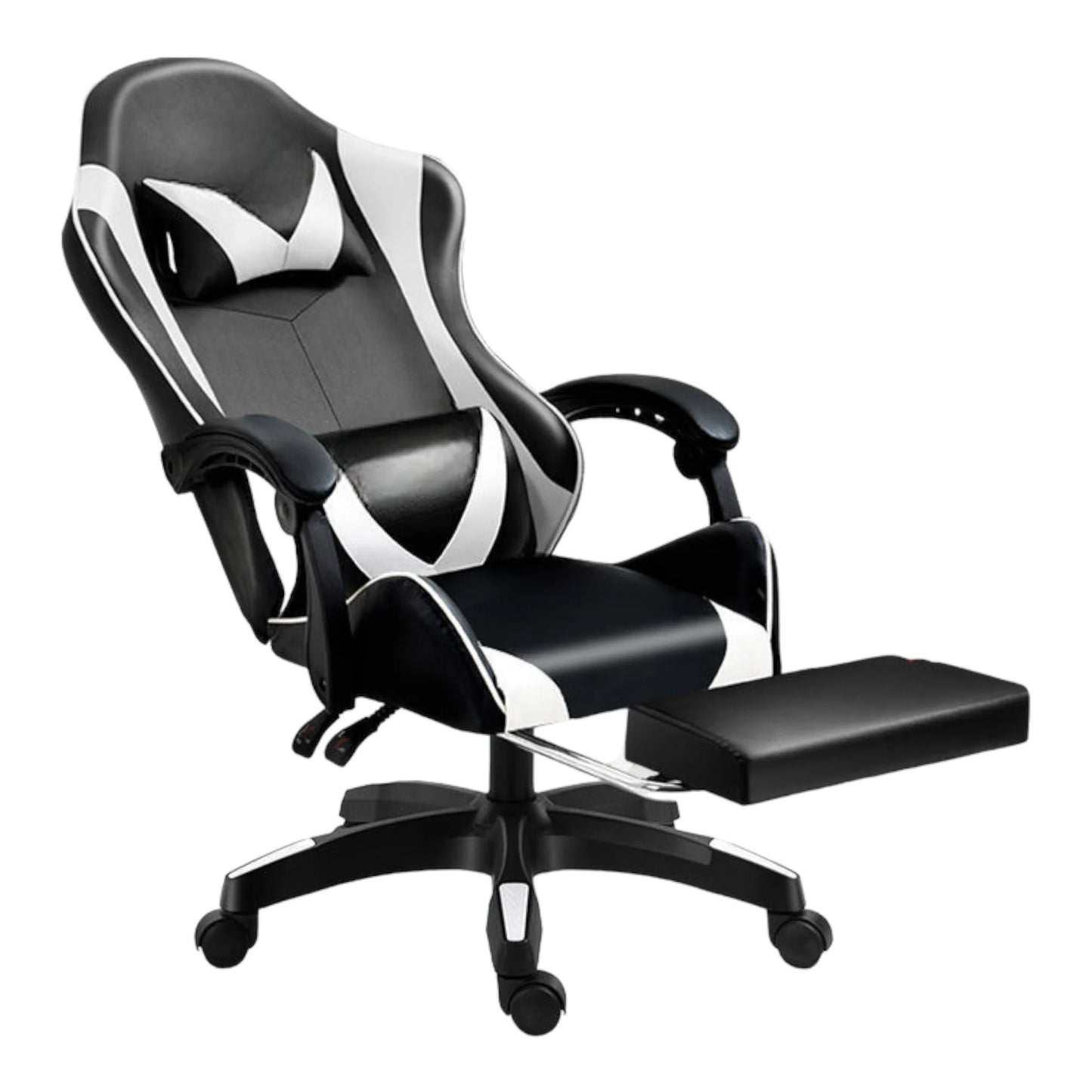 Gaming chair for desk, office and revolving Online games. Comfortable height adjustable chair for ergonomic Gaming, faux leather, gaming and office Gaming racing chair It is ergonomic and with modern design. (S001 7490 8490)