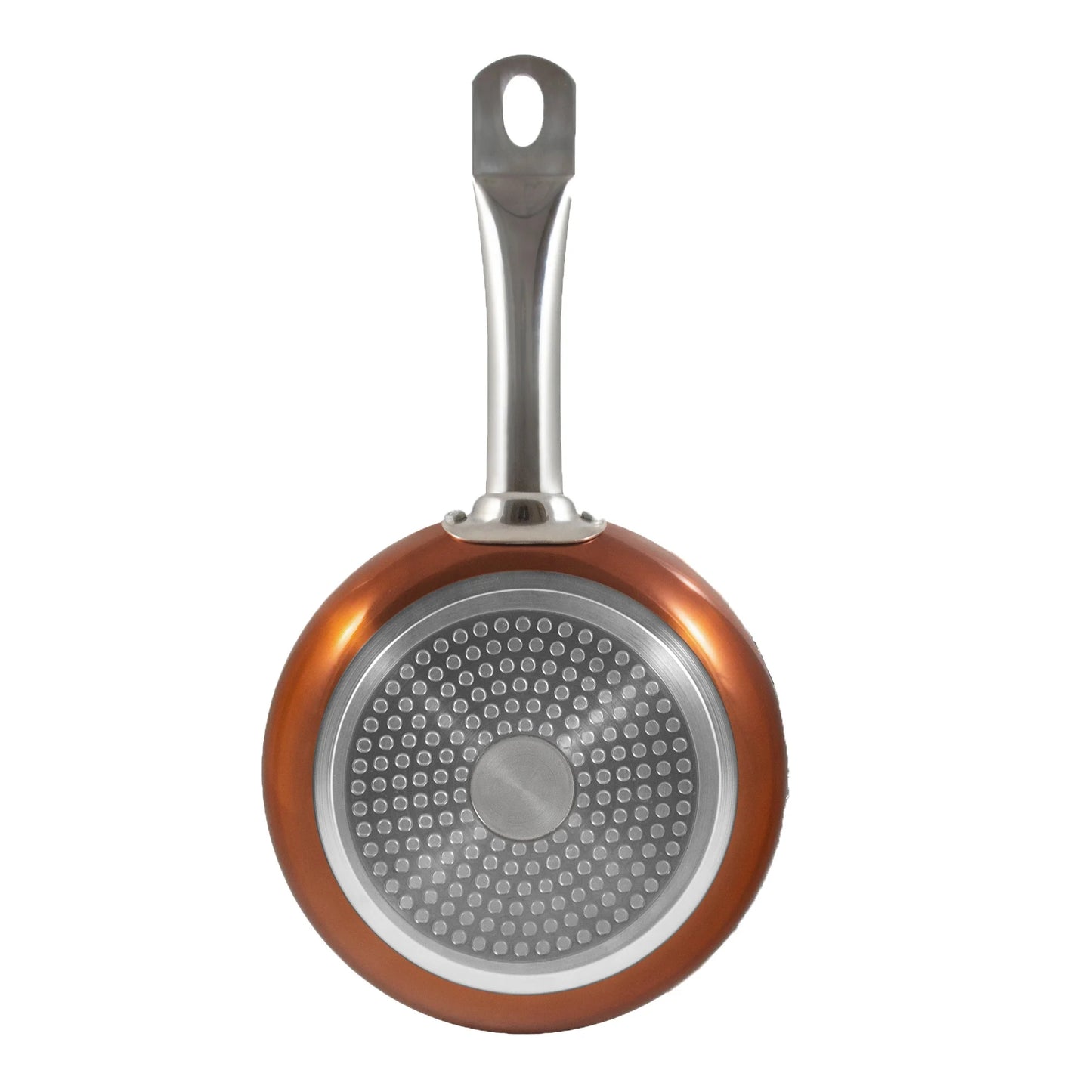 San Ignacio Optimum Copper 20/24/28cm (2 with Lid) Pressed Aluminum-Non-Stick-Induction Fit Set of 3 Pans