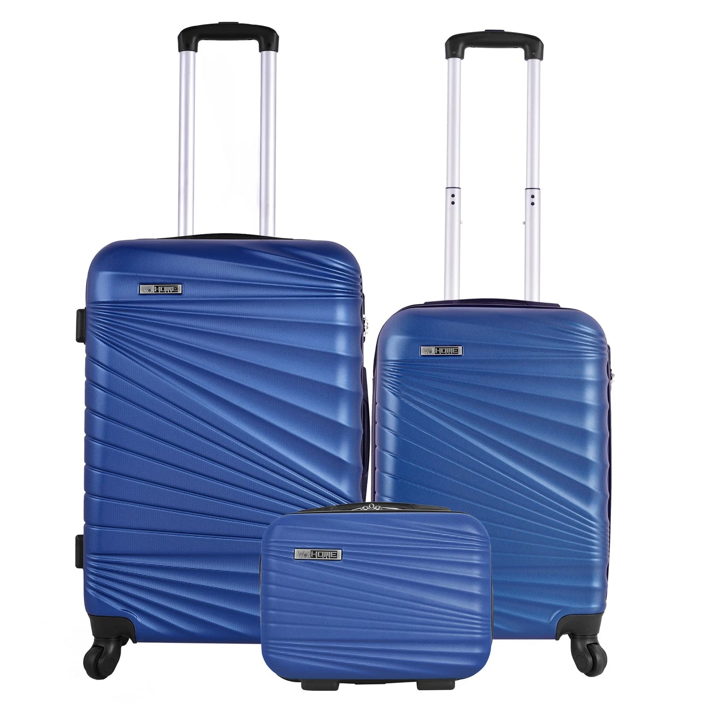 Travel Suitcases Well Home Furniture & Decoration Set of 3/4 Cabin Suitcases 56Cm/Medium 66Cm/Large 76cm and Toiletry Bag 23cm