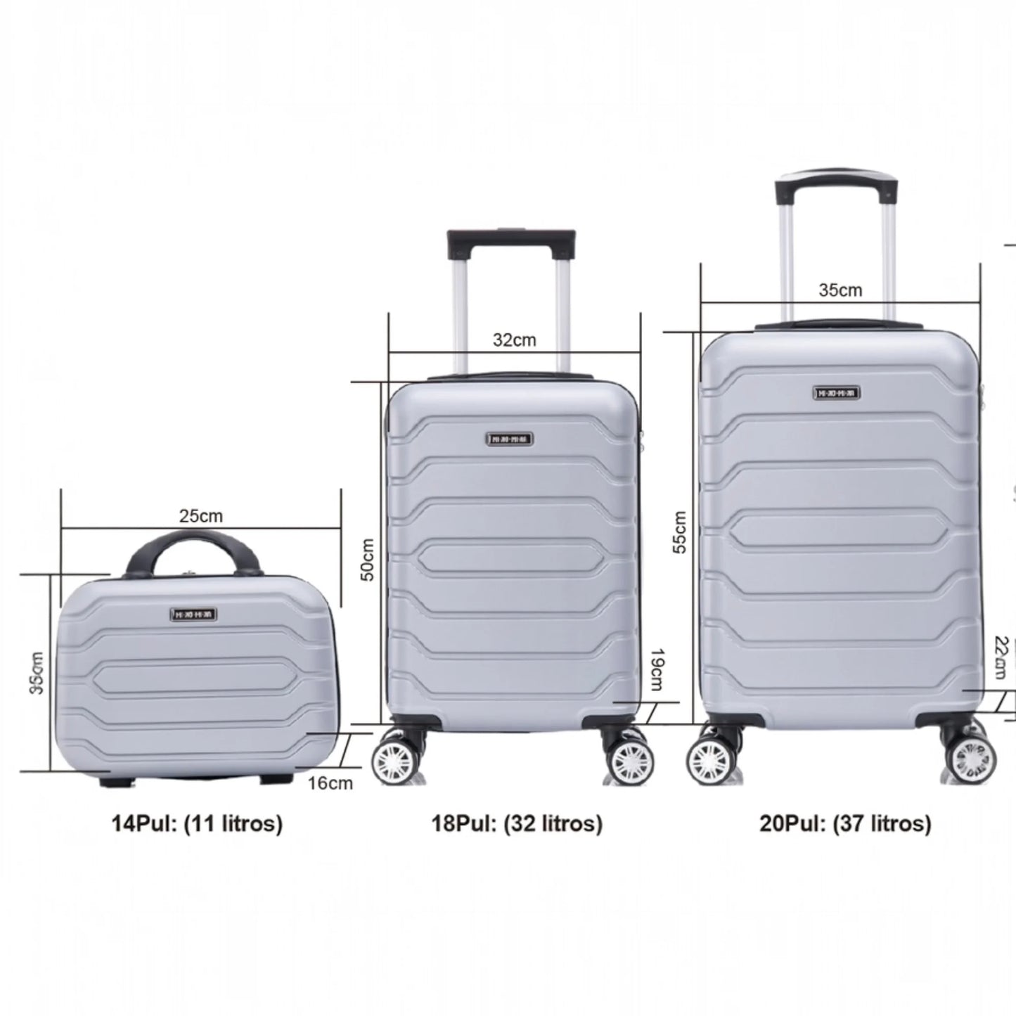 Set of Elegant Travel Suitcases: Lightweight Abs Shell, Numeric Lock, 4 360 Rotating Wheels ° ,Aluminum Telescopic Handle Suitcase Set Trolley Cabin Suitcase (6990 M008 8001 8002 8008 6020 D7)