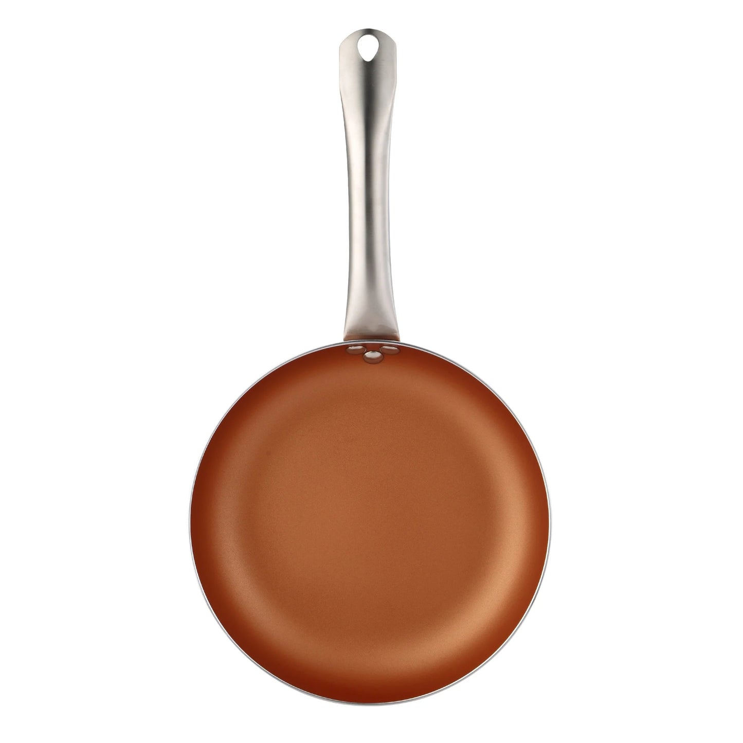 San Ignacio Optimum Copper 20/24/28cm (2 with Lid) Pressed Aluminum-Non-Stick-Induction Fit Set of 3 Pans