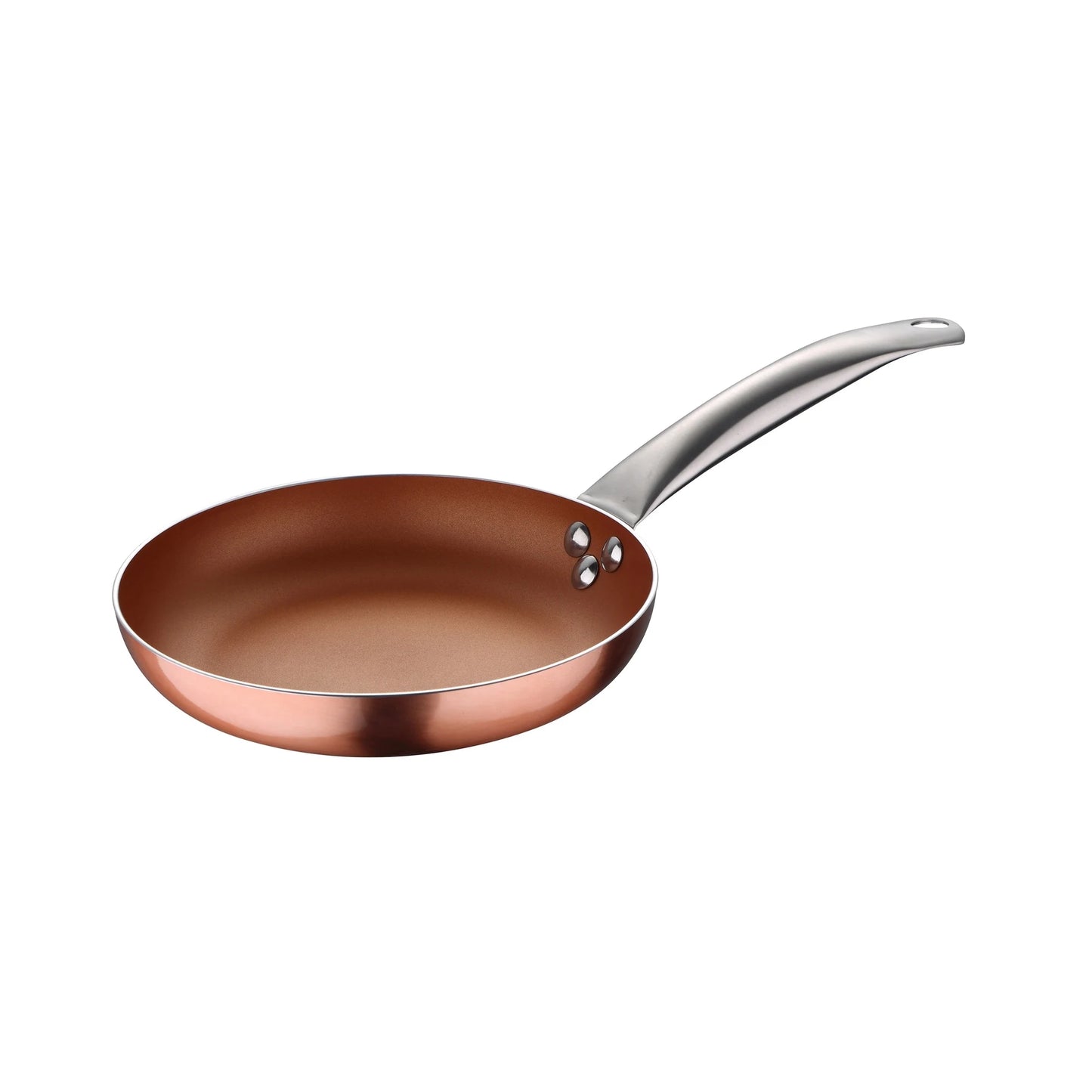 San Ignacio Optimum Copper 20/24/28cm (2 with Lid) Pressed Aluminum-Non-Stick-Induction Fit Set of 3 Pans