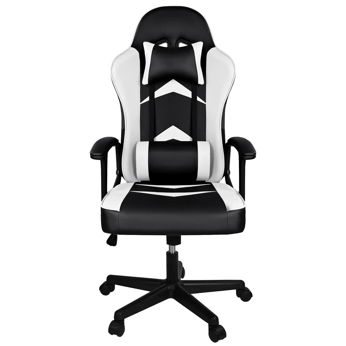 T-Lovendo - Gaming Chair with Lumbar and Cervical Cushion, Ergonomic, Height Adjustable and Reclining