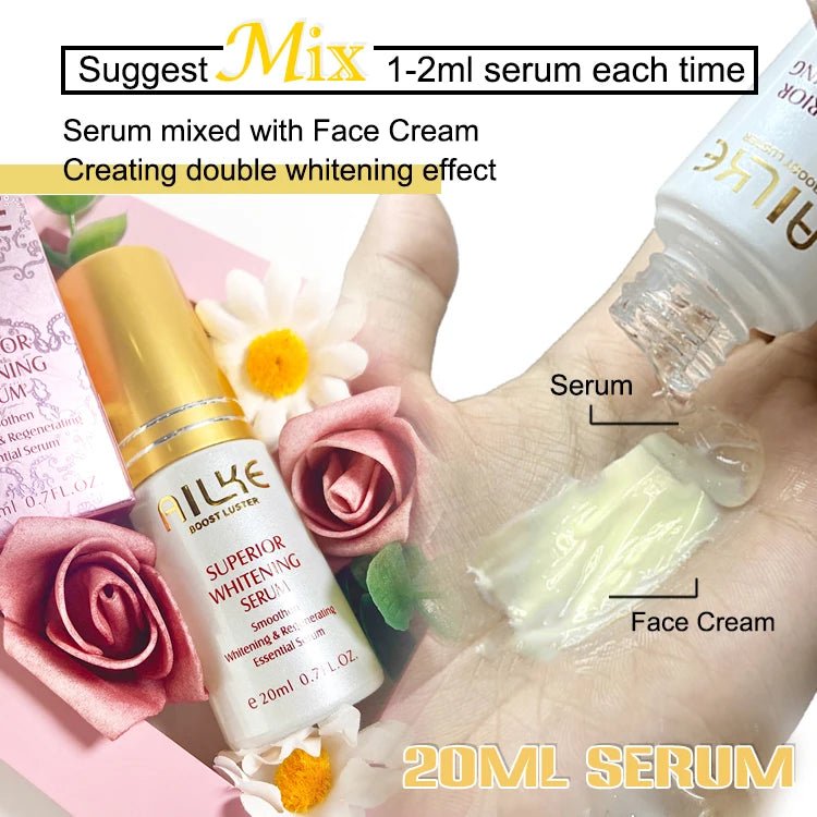 Whitening and Moisturizing Facial Cream, Naturally Brightens Skin Tone, Eliminates Dark Spots, With Nicotinamide Spf35+