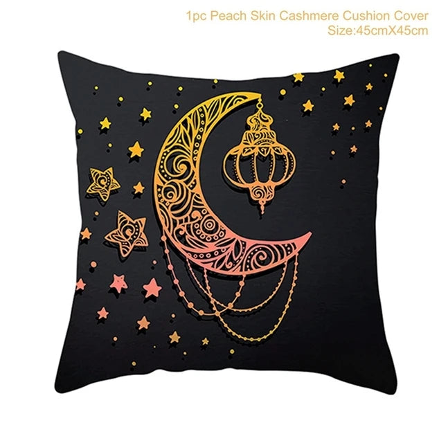 Eid Mubarak Cushion Cover Ramadan Decoration For Home 2025 Muslim Party Decor Islam Gifts Eid Al Adha Ramadan Kareem Pillow Case