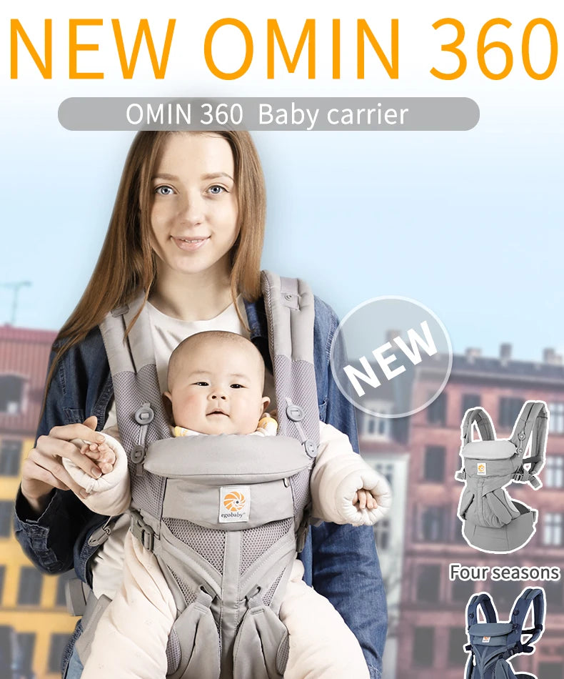 Egobaby Breeze Baby Carrier Multifunction Breathable Infant Carrier Backpack Kid Carriage Toddler baby Sling Wrap Suspenders 360