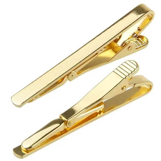 Fashion Alloy Gold Silver Men's Tie Clip Simple Style Bar Clasp Practical Chic Necktie Clasp CC7713