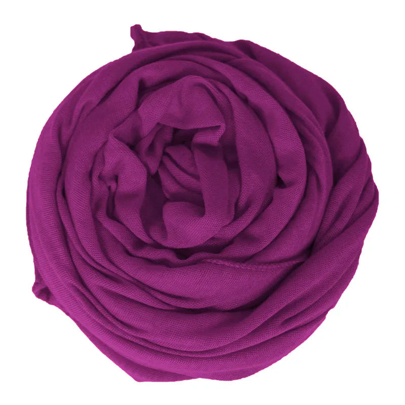 Muslim Jersey Hijab Scarf Women Double Loop Instant Hijab Scarf Femme Musulman Islamic Headscarf Cotton Shawl Wrap Bandana