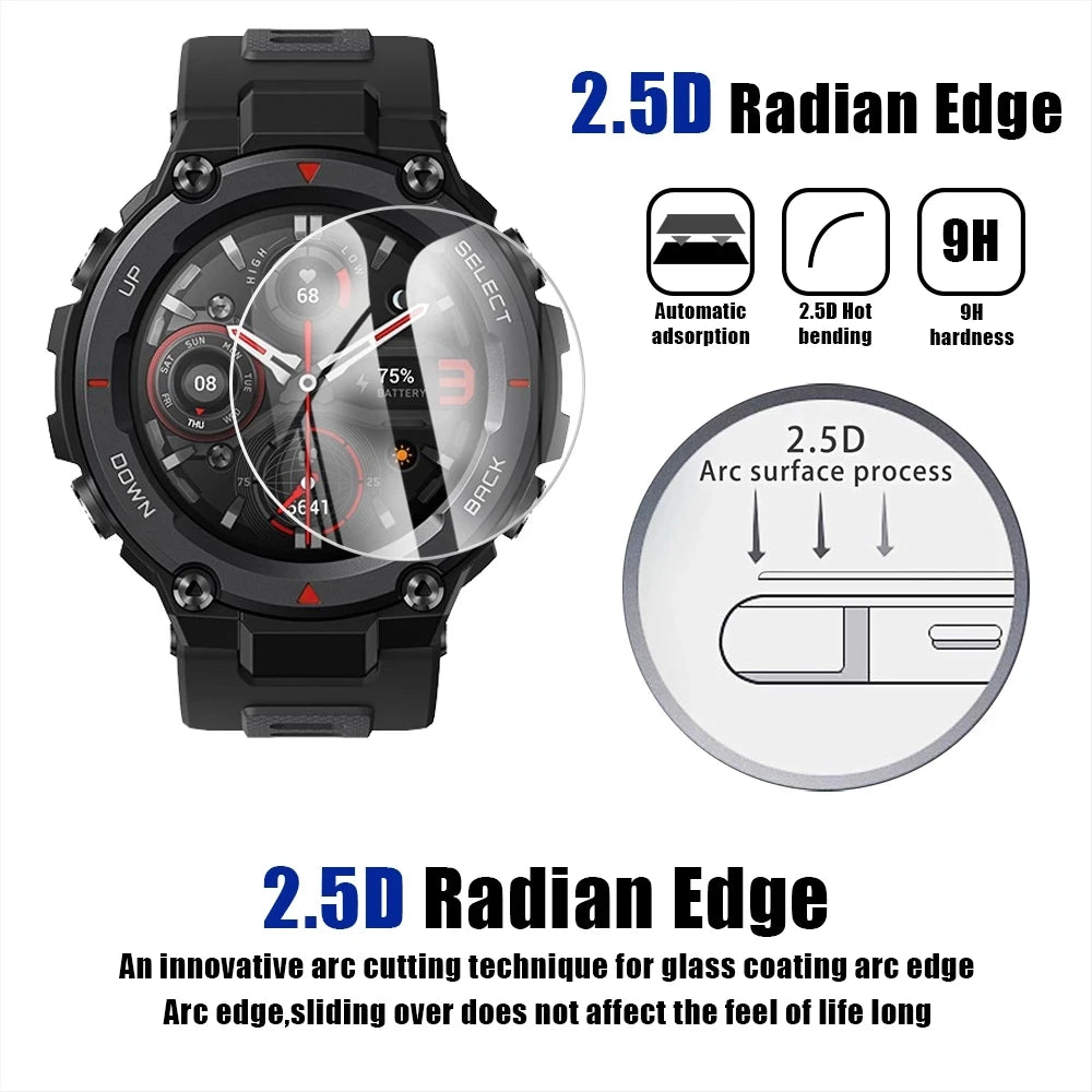 Tempered Glass For Xiaomi Huami Amazfit T Rex 3 2 Active Ultra Screen Protector Amazfit T-Rex Pro T Rex Balance Protective Glass