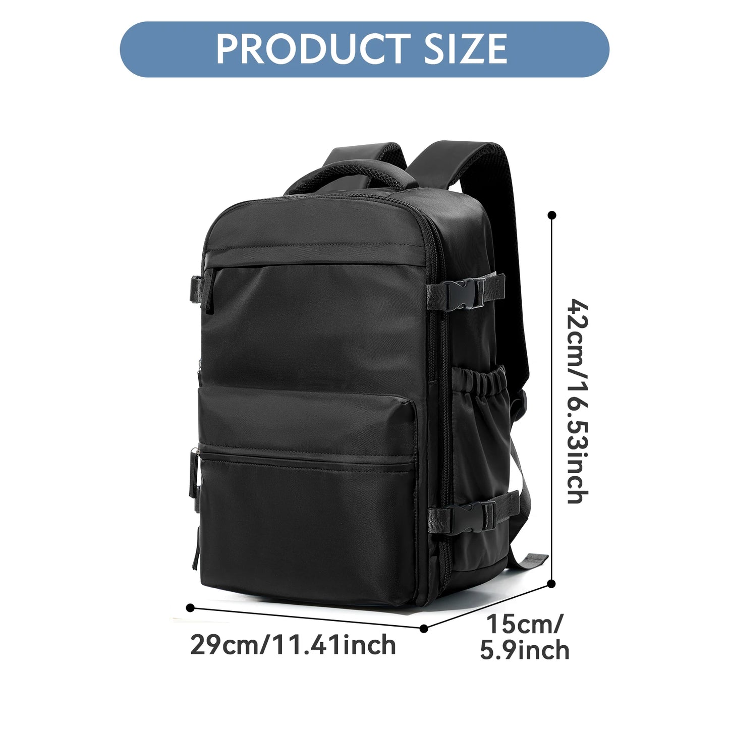 Air Vacuum compression Backpack Travel Backpack for Women Men Business Laptop Backpack, Expandable Vacuum Large Capacity Bag