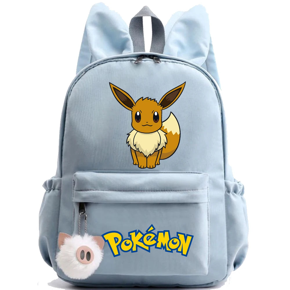 Monster Movie Pokemon Backpack Children Toy Schoolbag Pikachu Charizard Gengar Bulbasaur Backpack Kid Birthday Gift Toy