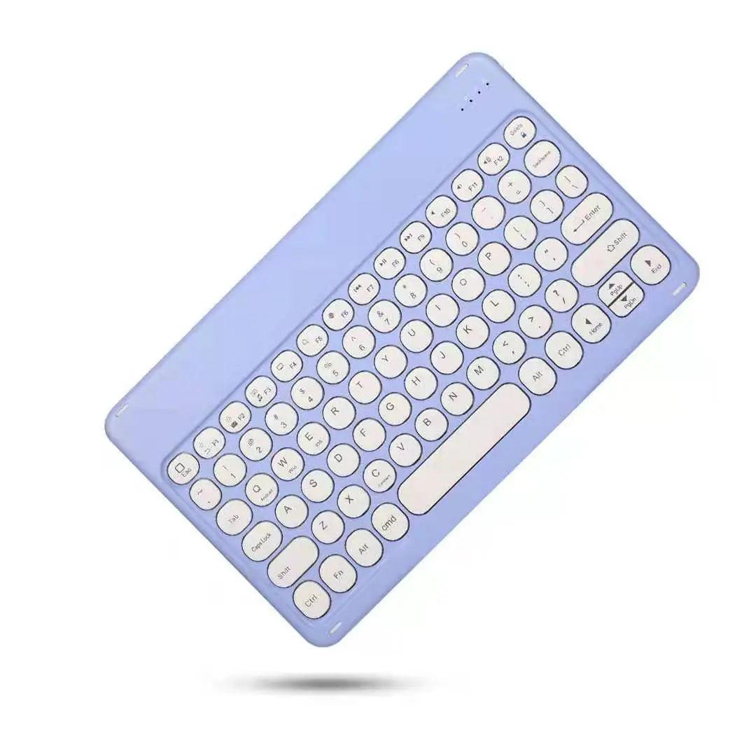 Spanish/English Bluetooth Keyboard 10 inch for iPad Air Pro Wireless Rechargeable Keyboard for Phone Tablet Laptop Universal