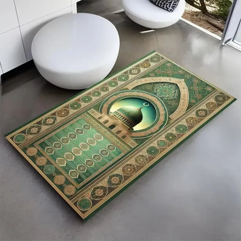 Muslim Prayer Carpets for Living Room Decoration Bedroom Bathroom Doormats Non Slip Floor Mat Home Sofa Coffee Table Area Rugs