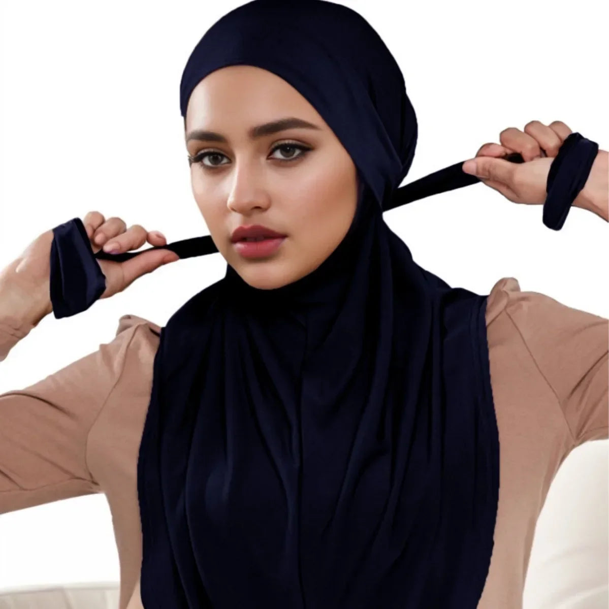 New Instant Hijabs Bonnet Hijab Muslim Woman Veil Femme  Muslim Woman Hat Modale Hijab Undercap Head Scarf Headwraps for Women