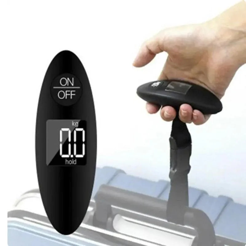 1Pc 40kg/100g LCD Digital Electronic Luggage Scale Portable Suitcase Scale Handled Travel Bag Weighting Fish Hook Hanging Scale