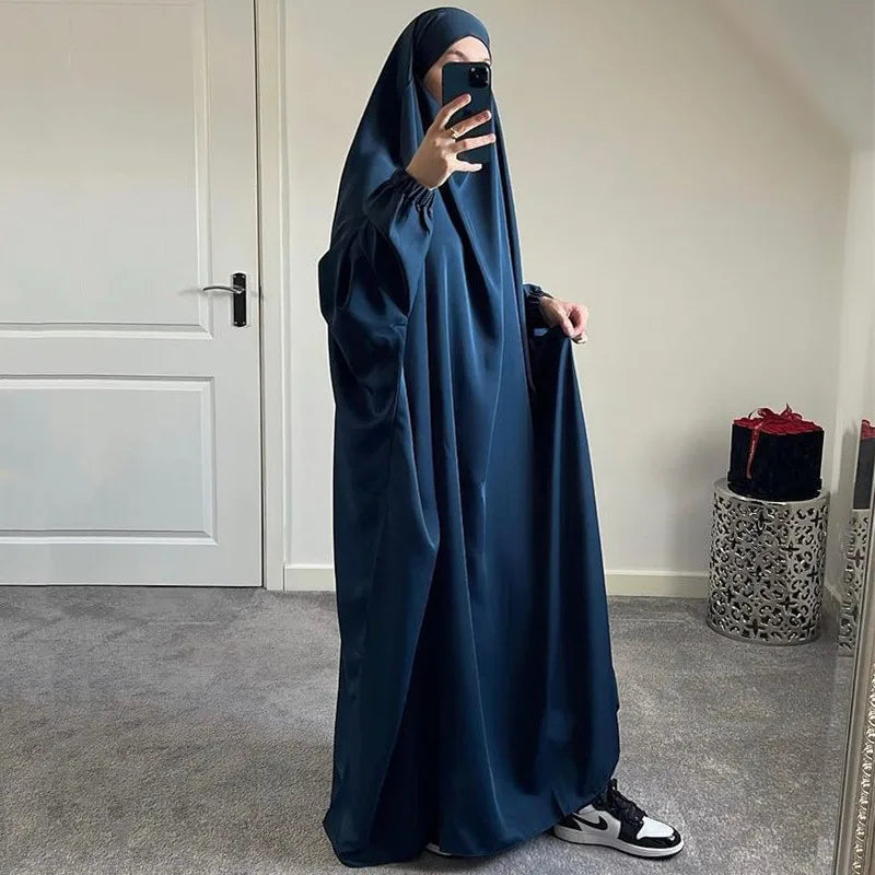 Ramadan Abaya for Muslim Women,Loose Jilbab, Turkey, Solid Color Djellaba, Islamic Prayer Dresses, Dubai Moroccan Caftan