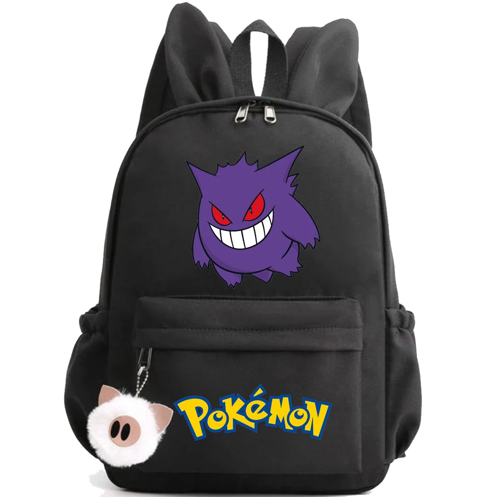 Monster Movie Pokemon Backpack Children Toy Schoolbag Pikachu Charizard Gengar Bulbasaur Backpack Kid Birthday Gift Toy