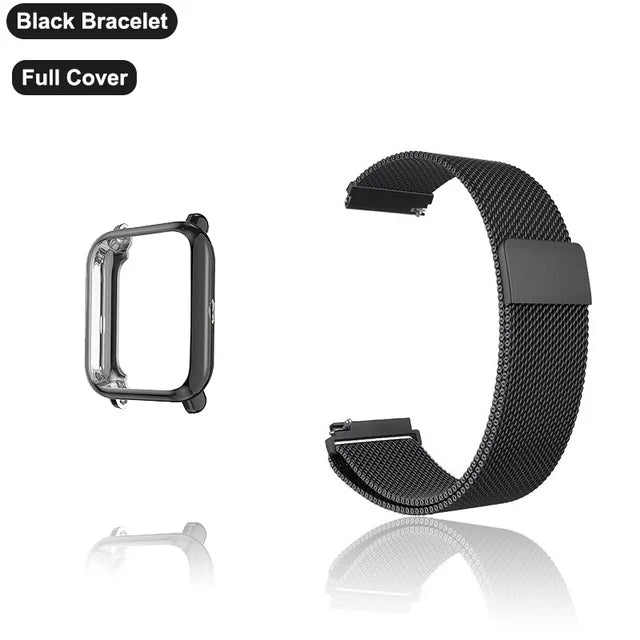 Metal strap Case Protector For Garmin Venu Sq smart watch accessories For Garmin Venu Sq2Bracelet Full Cover shell frame