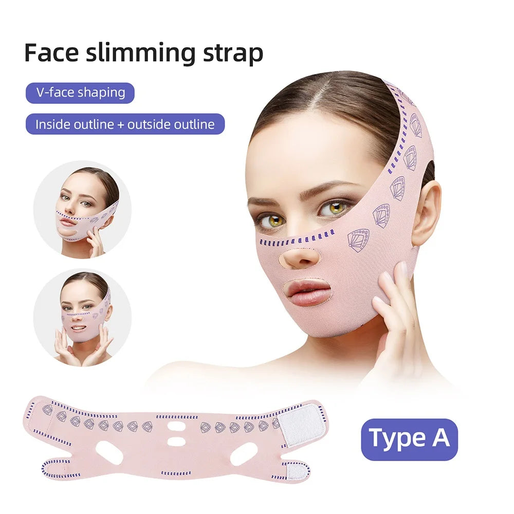 Women Face Slimming Bandage Face Lifting Belt V Line Shaper Cheek Chin Lift UP Strap Anti Wrinkle Band Beauty Facial Care Tools