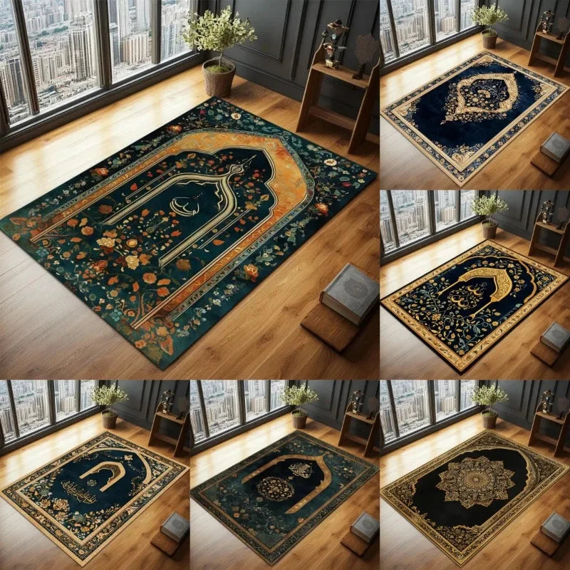 Elegant Islamic Elegance Prayer Rugs Muslim Gift Ideas Sophisticated Islamic Prayer Carpets and Floor Mats for Your Prayer Space