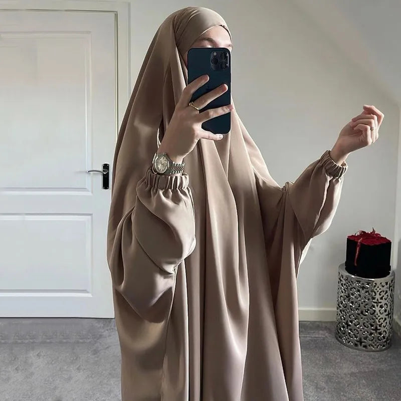 Ramadan Abaya for Muslim Women,Loose Jilbab, Turkey, Solid Color Djellaba, Islamic Prayer Dresses, Dubai Moroccan Caftan