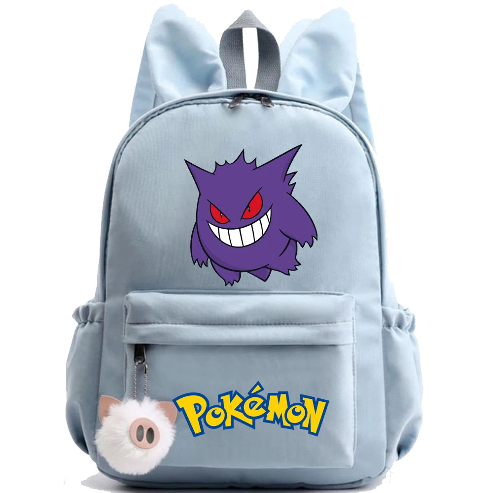 Monster Movie Pokemon Backpack Children Toy Schoolbag Pikachu Charizard Gengar Bulbasaur Backpack Kid Birthday Gift Toy