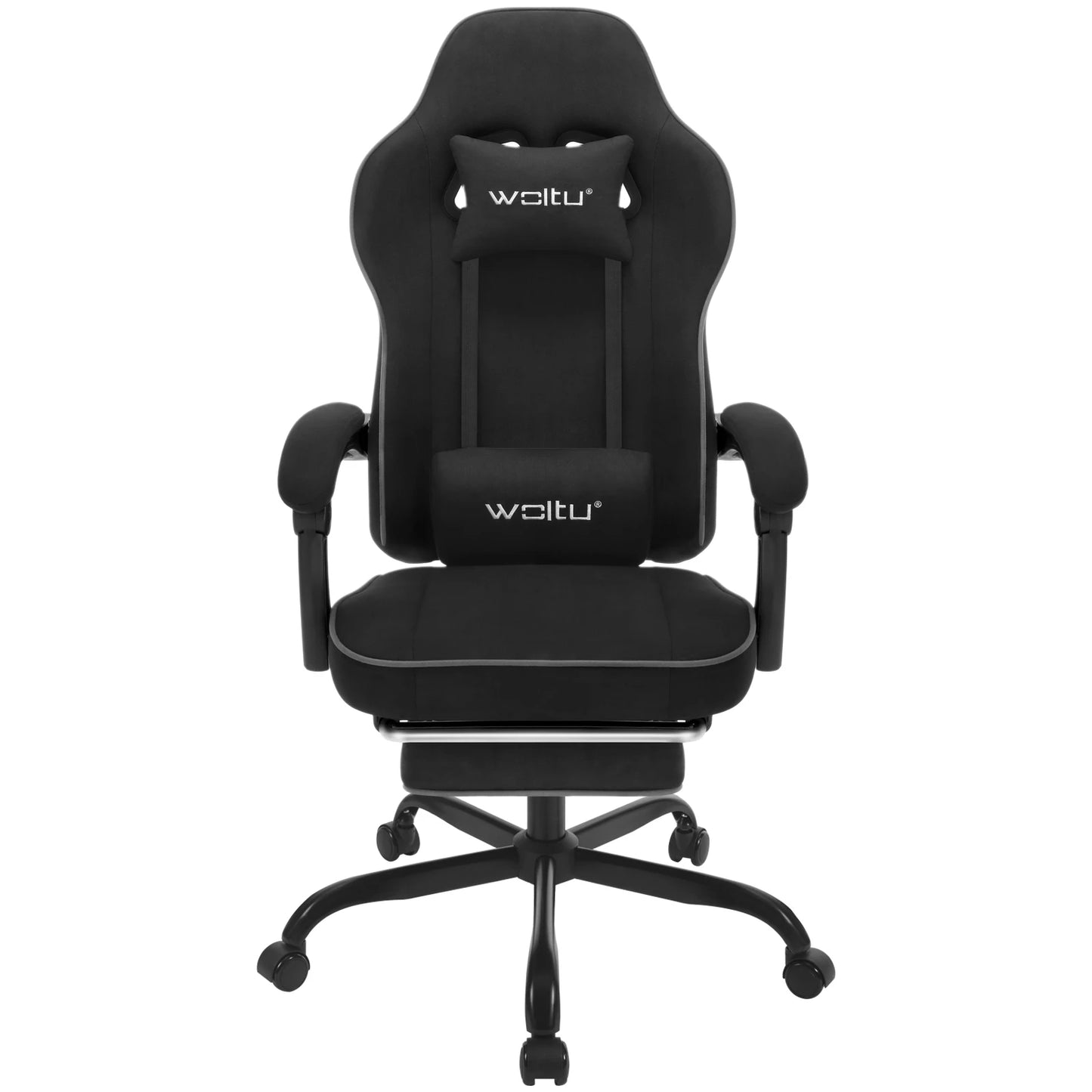 Swivel Gamer Chair Gaming Chair Ergonomic Office Computer Chair with Lumbar Cushion Pillow Footrest