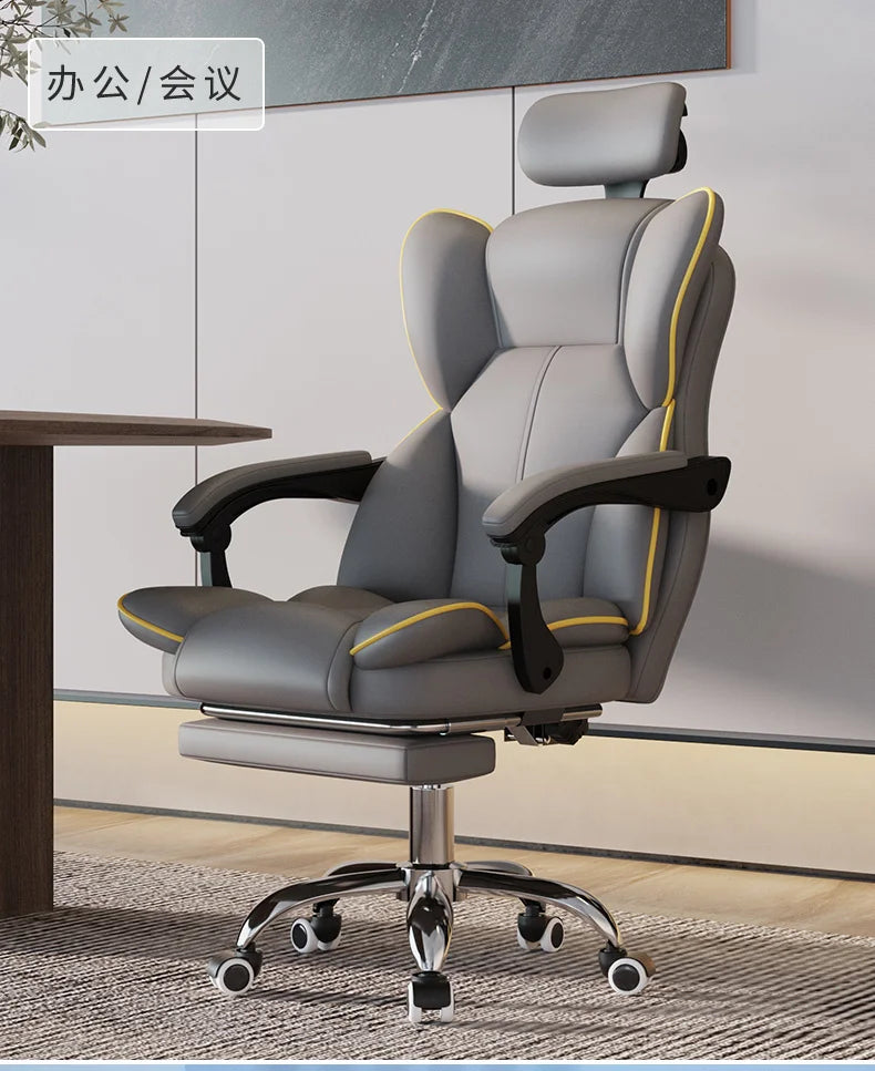 Lift Ergonomic Gaming Computer Chair Gamer Pc Adjustable Office Chairs Latex Cushion Foot Rest Sedia Gamimg Home Furniture