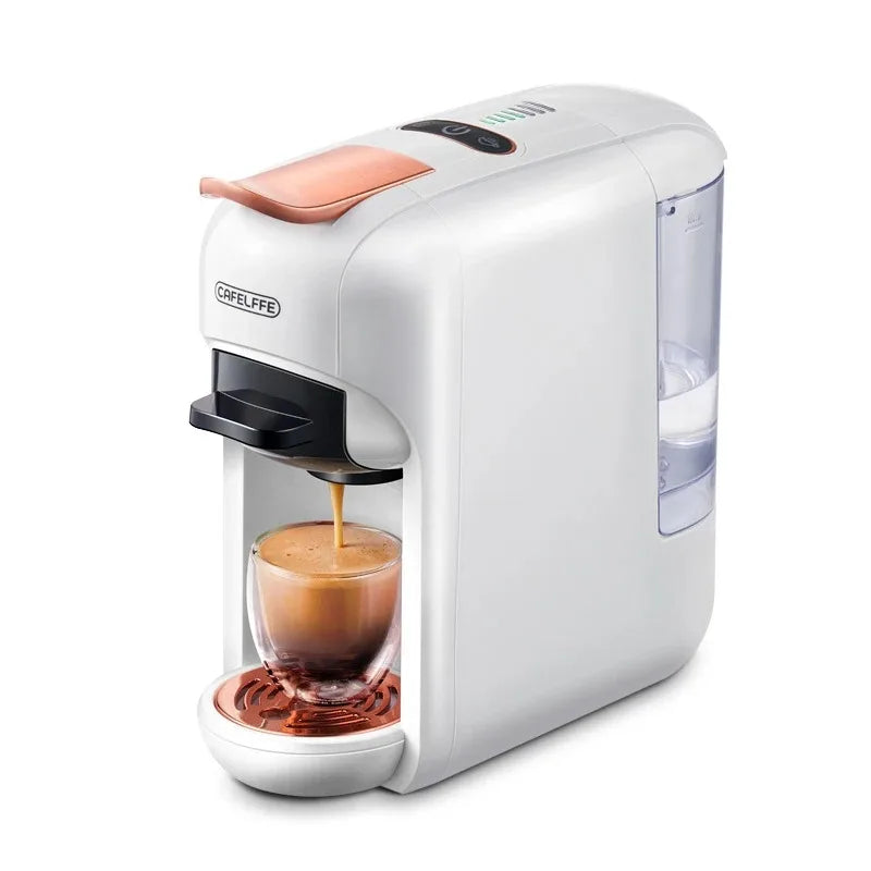 Cafelffe 5 in 1 Capsule Coffee Machine Fit Dolce gusto Nespresso Capsule ESE Pod Ground Coffee K-cup 19Bar Hot/Cold,gift-giving