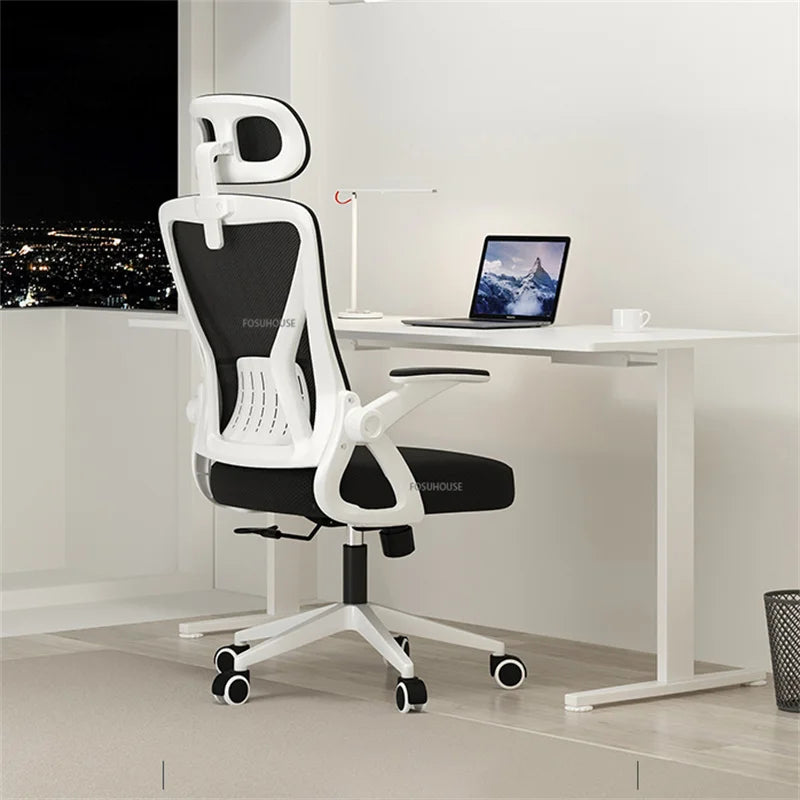 Nordic Office Chair Ergonomic Office Furniture Comfortable Sedentary Gaming Chair Lift Swivel Meeting Room Staff Computer Chair