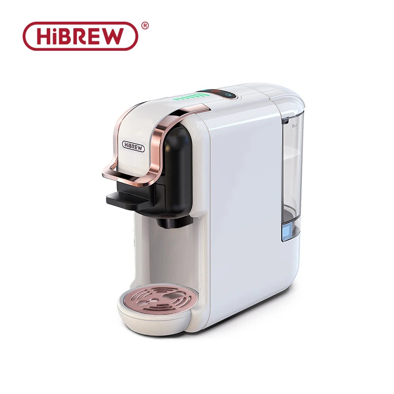 HiBREW Multiple Capsule Coffee Machine, Hot/Cold Dolce Gusto Milk Nespresso Capsule ESE Pod Ground Coffee Cafeteria 20Bar 5 in 1