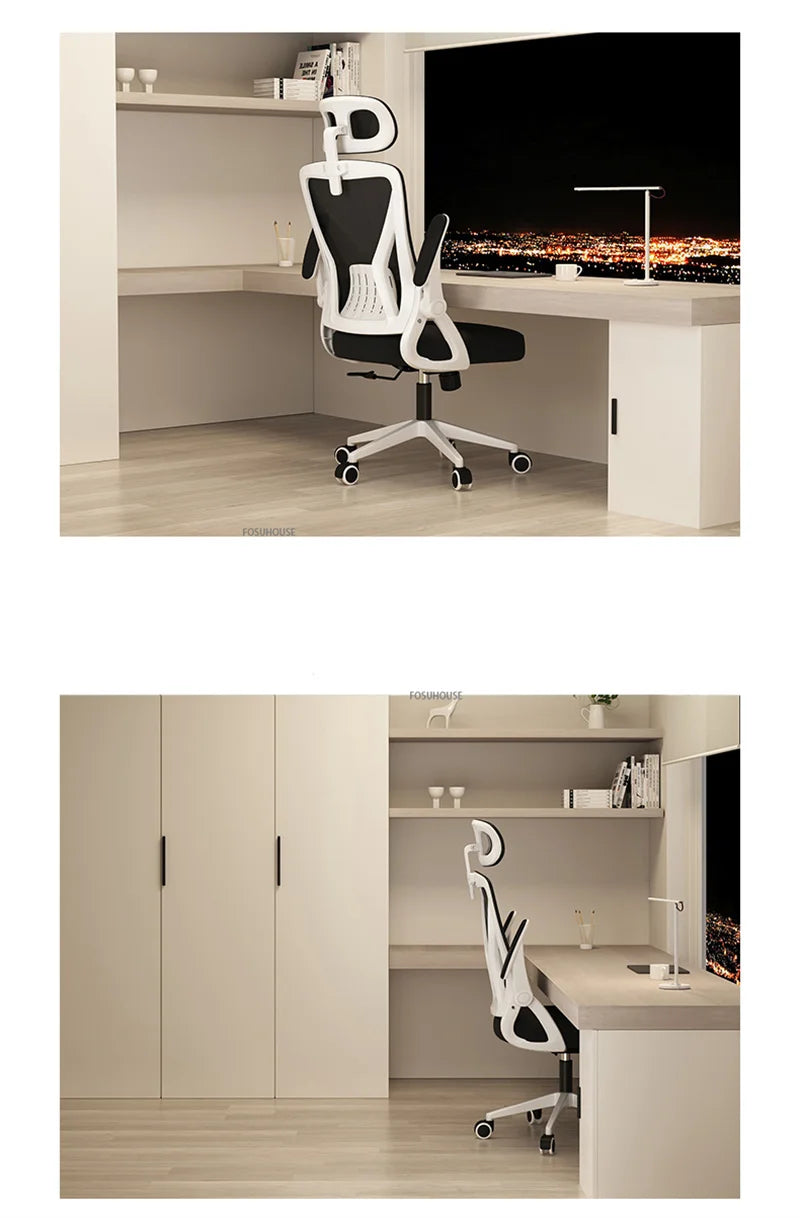 Nordic Office Chair Ergonomic Office Furniture Comfortable Sedentary Gaming Chair Lift Swivel Meeting Room Staff Computer Chair