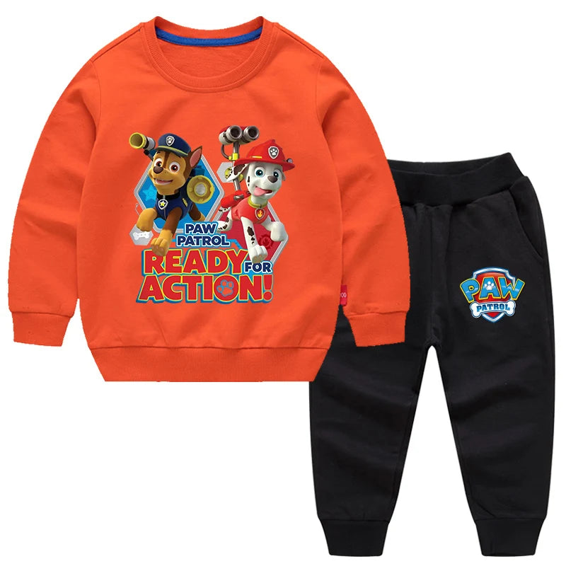 Paw Patrol Set for Boys Children Fashion  Cartoon Pants+Hoodies 2-Piece Outfits 3-10 Years Kids Clothes Toddler Boy Outfits