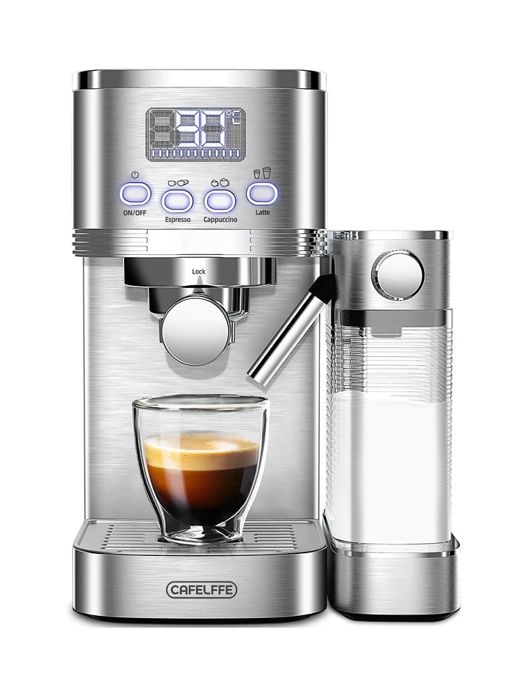 Cafelffe 3in1 Automatic Coffee machine cafeteria Cappuccino Latte Espresso maker Fully Automatic Milk Froth Stainless Steels